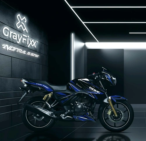 DOHC Edition Full Body Sticker for Apache RTR 2v | Made in Premium Gloss Vinyl With FPF(Fade Protection Film), Waterproof, Precut Sticker, Pack of 1 for Both Side